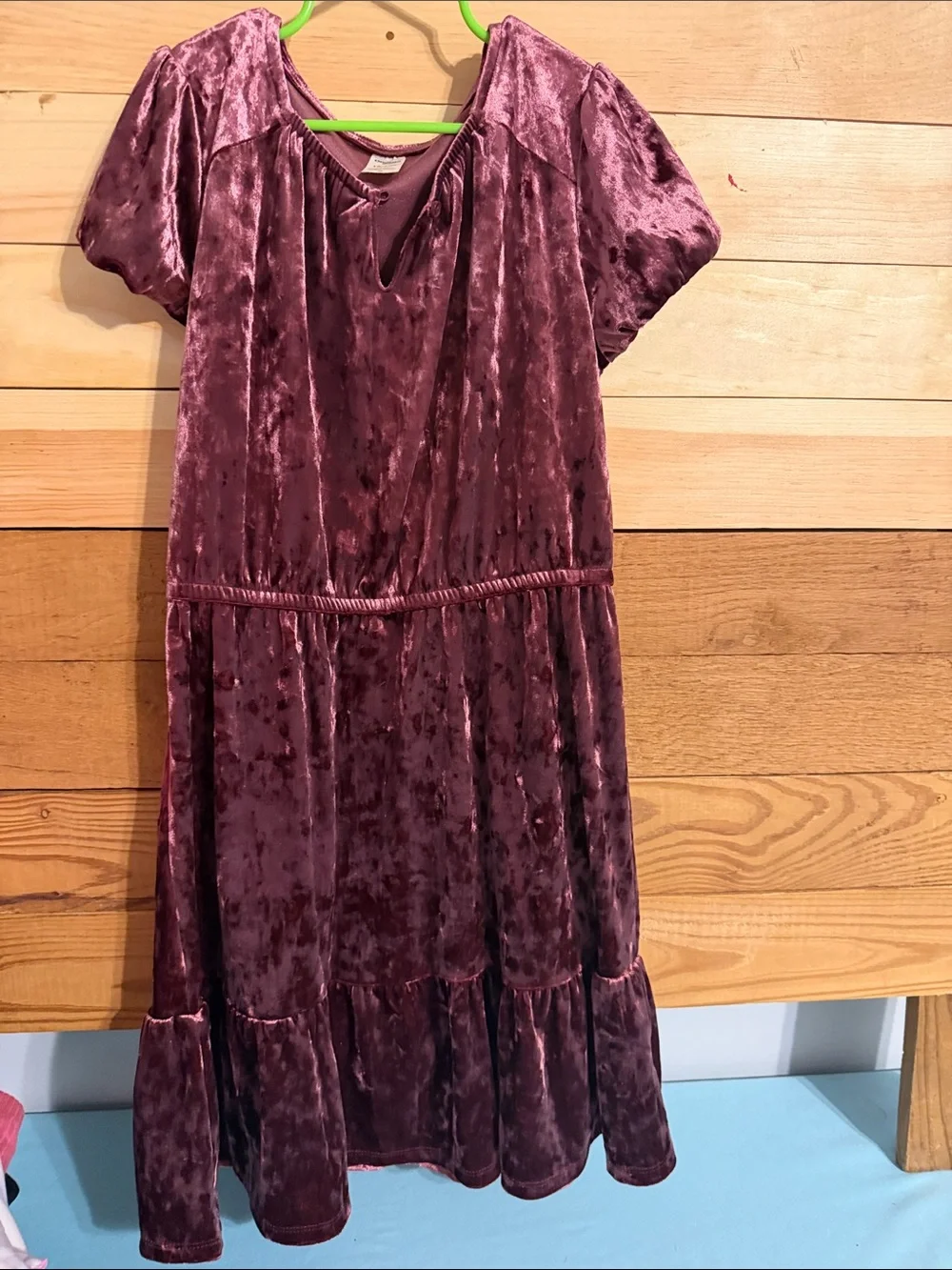 OshKosh B'gosh Girls' Velvet Dress in Plum